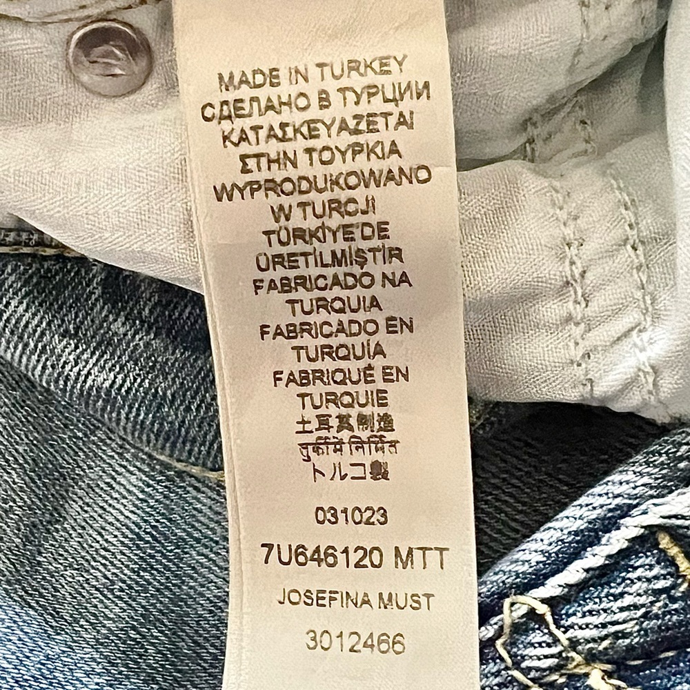 7 For All Mankind NEW Luxe Vintage Josefina Boyfriend Jeans Women’s 31 High Rise - Picture 11 of 12